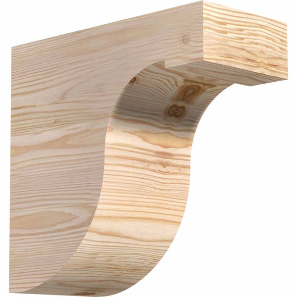Ekena Millwork Del Monte Smooth Rafter Tail, Douglas Fir, 5 1/2"W x 12"H x 12"L RFT06X12X12DEL00SDF - main